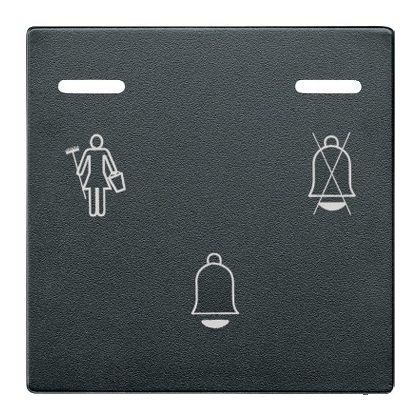   SCHNEIDER MTN587614 MERTEN Nyomógomb LED jelzéssel, DND+csengő, System-M, antracit