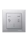 SCHNEIDER MTN587660 MERTEN Nyomógomb LED jelzéssel, DND+csengő, System-M, alumínium