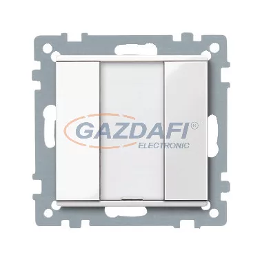 SCHNEIDER MTN617119 Merten-KNX 1-es nyomógomb , SystemM, polárfehér, fényes
