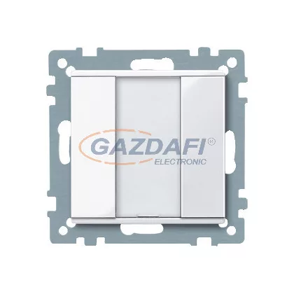 SCHNEIDER MTN617125 Merten-KNX 1-es nyomógomb , SystemM, aktív fehér, fényes