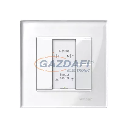   SCHNEIDER MTN617219 Merten-KNX 2-es nyomógomb , SystemM, polárfehér, fényes