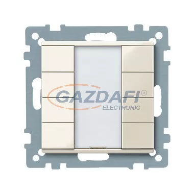 SCHNEIDER MTN617444 Merten-KNX 4-es nyomógomb , SystemM, fehér, fényes