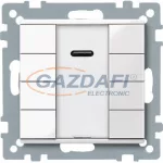   SCHNEIDER MTN617519 Merten-KNX 4-es IR nyomógomb , SystemM, polárfehér, fényes