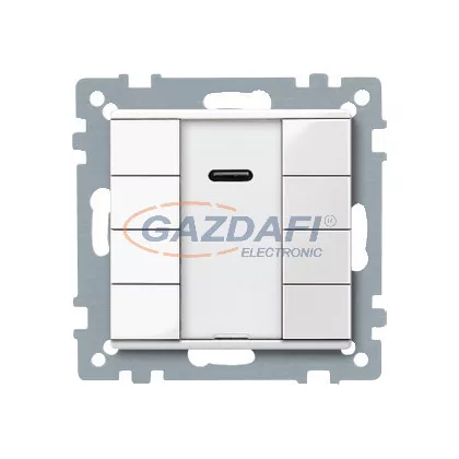   SCHNEIDER MTN617519 Merten-KNX 4-es IR nyomógomb , SystemM, polárfehér, fényes