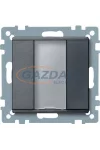 SCHNEIDER MTN627514 Merten-KNX 1-es nyomógomb , SystemM, antracit