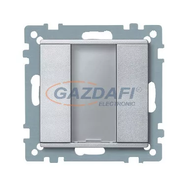 SCHNEIDER MTN627560 Merten-KNX 1-es nyomógomb , SystemM, alumínium