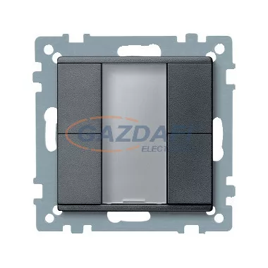 SCHNEIDER MTN627614 Merten-KNX 2-es nyomógomb , SystemM, antracit
