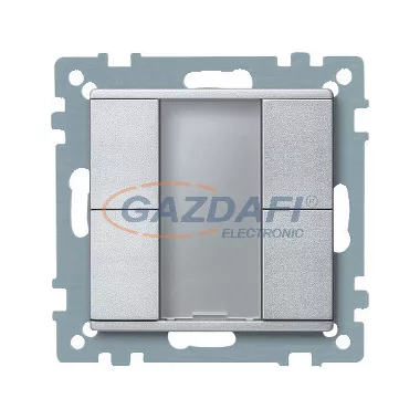 SCHNEIDER MTN627660 Merten-KNX 2-es nyomógomb , SystemM, alumínium