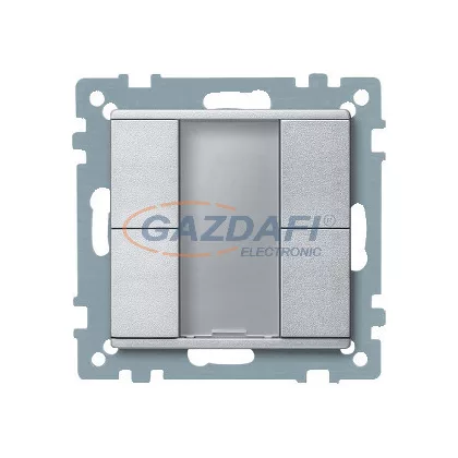   SCHNEIDER MTN627660 Merten-KNX 2-es nyomógomb , SystemM, alumínium