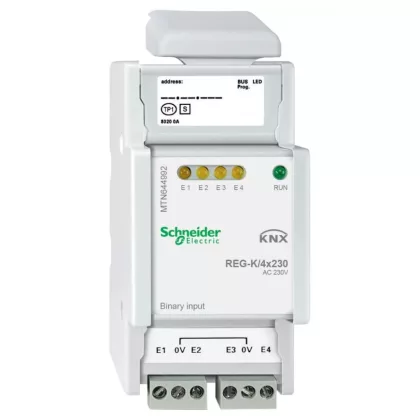 SCHNEIDER MTN644992 Merten-KNX REG-K/4x230 bináris bemenet