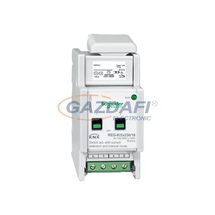   SCHNEIDER MTN647395 Merten-KNX REG-K/2x230/16 kapcsolóaktor kézi üzemmóddal és áramérzékeléssel