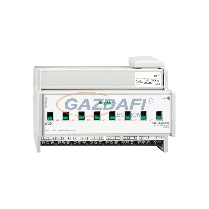 SCHNEIDER MTN647893 Merten-KNX REG-K/8x230/16 kapcsolóaktor kézi üzemmóddal
