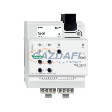 SCHNEIDER MTN649802 Merten-KNX REG-K/2x/10 zsalumozgató aktor kézi üzemmóddal