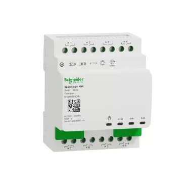 SCHNEIDER MTN6805-0008 SpaceLogic KNX Kapcsoló/Árnyékoló aktor, 8(4), Bővítő