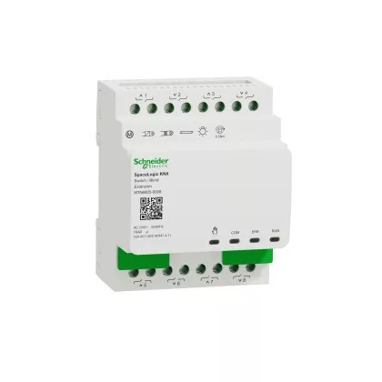 SCHNEIDER MTN6805-0008 SpaceLogic KNX Kapcsoló/Árnyékoló aktor, 8(4), Bővítő