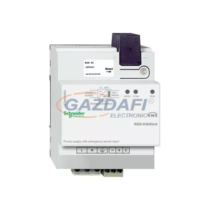  SCHNEIDER MTN683890 Merten-KNX REG-K tápegység 640mA szünetmentes tápegység bemenettel
