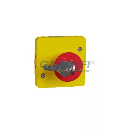 SCHNEIDER MUR35052 MUREVA Styl Kulcsos vészleállító, piros/sárga