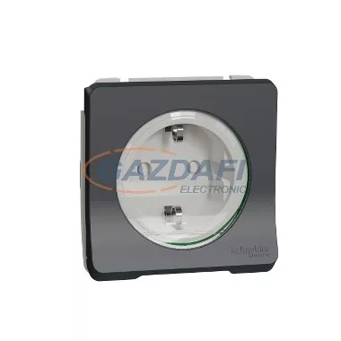 SCHNEIDER MUR36135 MUREVA Styl 2P+F dugalj csatlakozóaljzat, GYV, csapófedéllel, csavaros, antracitszürke