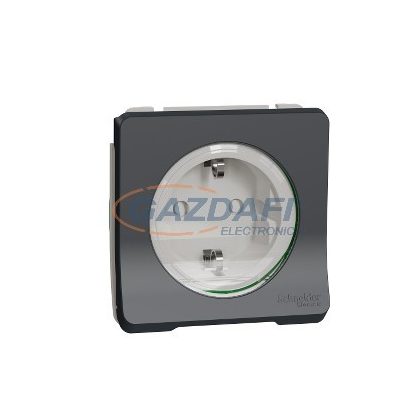 SCHNEIDER MUR36135 MUREVA Styl 2P+F dugalj csatlakozóaljzat, GYV, csapófedéllel, csavaros, antracitszürke