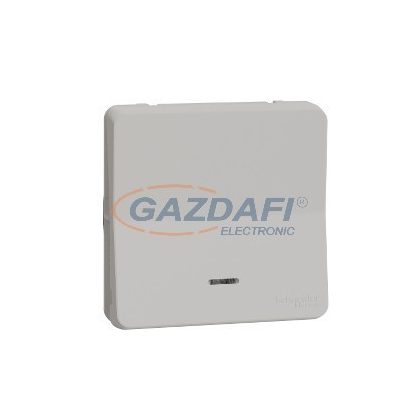 SCHNEIDER MUR39127 MUREVA Styl Egypólusú nyomó, jelzőfénnyel, polárfehér