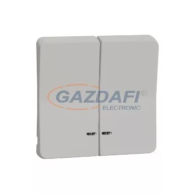 SCHNEIDER MUR39205 MUREVA Styl Kettős billentyű, jelzőfényes, polárfehér