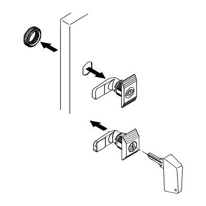 SCHNEIDER NSYCL220CRN Kulcsos zár CL220/CRN