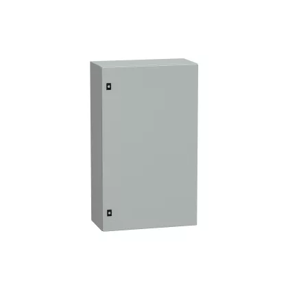   SCHNEIDER NSYCRN106300P Elosztószekrény teli ajtóval és szerelőlappal 1000x600x300 Spacial acél Szürke (RAL 7035) IP66 porszórt