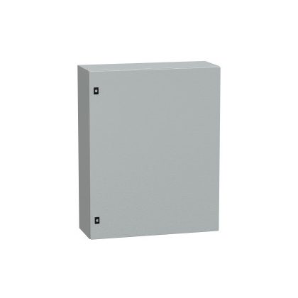   SCHNEIDER NSYCRN108300P Elosztószekrény teli ajtóval és szerelőlappal 1000x800x300 Spacial acél Szürke (RAL 7035) IP66 porszórt