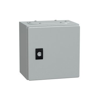 SCHNEIDER NSYCRN22150 Elosztószekrény teli ajtóval 200x200x150 Spacial acél Szürke (RAL 7035) IP66 porszórt