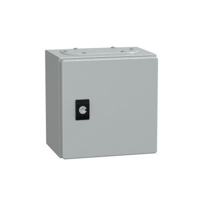   SCHNEIDER NSYCRN22150 Elosztószekrény teli ajtóval 200x200x150 Spacial acél Szürke (RAL 7035) IP66 porszórt