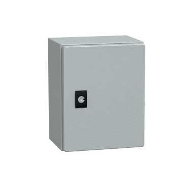 SCHNEIDER NSYCRN252150 Elosztószekrény teli ajtóval (250*200*150) Spacial acél Szürke (RAL 7035) IP66 porszórt