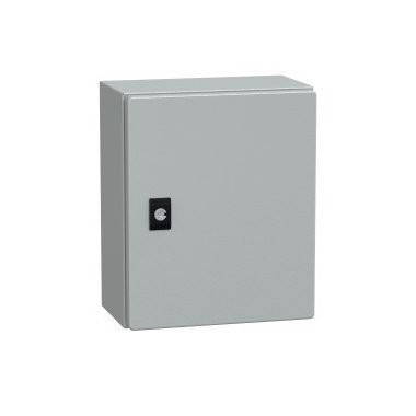 SCHNEIDER NSYCRN325150 Elosztószekrény teli ajtóval (300*250*150) Spacial acél Szürke (RAL 7035) IP66 porszórt