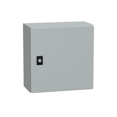 SCHNEIDER NSYCRN33150 Elosztószekrény teli ajtóval (300*300*150) Spacial acél Szürke (RAL 7035) IP66 porszórt