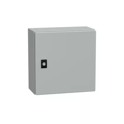   SCHNEIDER NSYCRN33150 Elosztószekrény teli ajtóval (300*300*150) Spacial acél Szürke (RAL 7035) IP66 porszórt