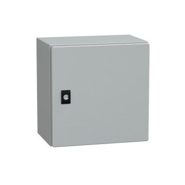 SCHNEIDER NSYCRN33200 Elosztószekrény teli ajtóval (300*300*200) Spacial acél Szürke (RAL 7035) IP66 porszórt