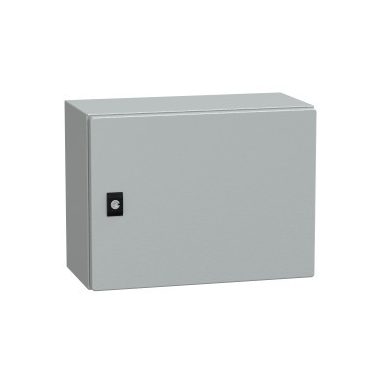 SCHNEIDER NSYCRN34200 Elosztószekrény teli ajtóval (300*400*200) Spacial acél Szürke (RAL 7035) IP66 porszórt