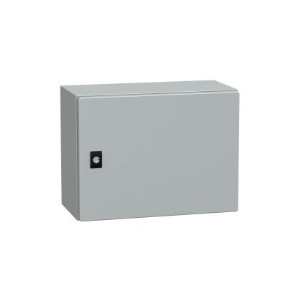 SCHNEIDER NSYCRN34200 Elosztószekrény teli ajtóval (300*400*200) Spacial acél Szürke (RAL 7035) IP66 porszórt