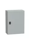 SCHNEIDER NSYCRN43150P Elosztószekrény teli ajtóval és szerelőlappal 400x300x150 Spacial acél Szürke (RAL 7035) IP66 porszórt