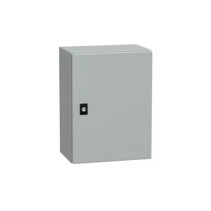   SCHNEIDER NSYCRN43200 Elosztószekrény teli ajtóval (400*300*200) Spacial acél Szürke (RAL 7035) IP66 porszórt