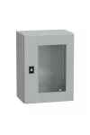 SCHNEIDER NSYCRN43200T Elosztószekrény átlátszó ajtóval (400*300*200) Spacial acél Szürke (RAL 7035) IP66 porszórt