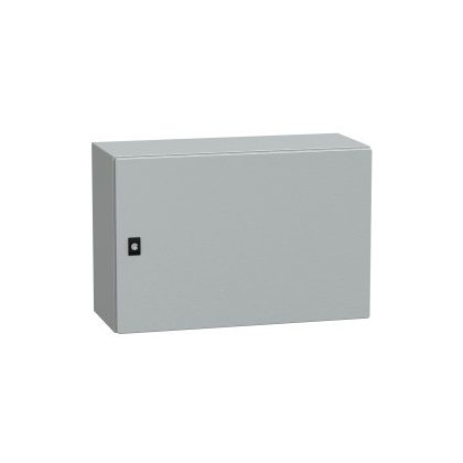 SCHNEIDER NSYCRN46250 Elosztószekrény teli ajtóval (400*600*250) Spacial acél Szürke (RAL 7035) IP66 porszórt