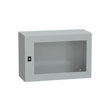 SCHNEIDER NSYCRN46250T Elosztószekrény átlátszó ajtóval (400*600*250) Spacial acél Szürke (RAL 7035) IP66 porszórt