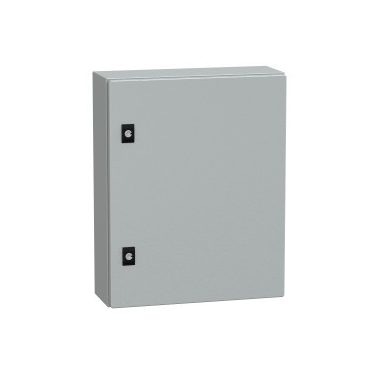 SCHNEIDER NSYCRN54150 Elosztószekrény teli ajtóval (500*400*150) Spacial acél Szürke (RAL 7035) IP66 porszórt