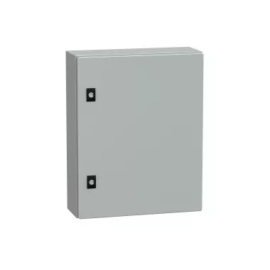 SCHNEIDER NSYCRN54150P Elosztószekrény teli ajtóval és szerelőlappal 500x400x150 Spacial acél Szürke (RAL 7035) IP66 porszórt