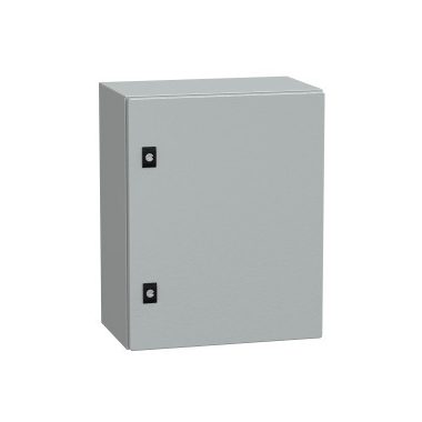 SCHNEIDER NSYCRN54250 Elosztószekrény teli ajtóval (500*400*250) Spacial acél Szürke (RAL 7035) IP66 porszórt