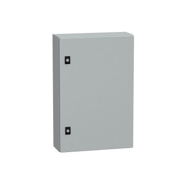 SCHNEIDER NSYCRN64150 Elosztószekrény teli ajtóval (600*400*150) Spacial acél Szürke (RAL 7035) IP66 porszórt