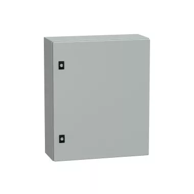 SCHNEIDER NSYCRN65200P Elosztószekrény teli ajtóval és szerelőlappal 600x500x200 Spacial acél Szürke (RAL 7035) IP66 porszórt