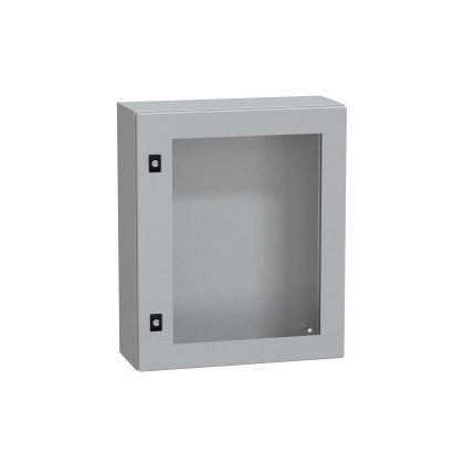   SCHNEIDER NSYCRN65200T Elosztószekrény átlátszó ajtóval (600*500*200) Spacial acél Szürke (RAL 7035) IP66 porszórt