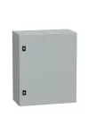 SCHNEIDER NSYCRN65250P Elosztószekrény teli ajtóval és szerelőlappal 600x500x250 Spacial acél Szürke (RAL 7035) IP66 porszórt