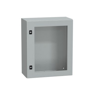 SCHNEIDER NSYCRN65250T Elosztószekrény átlátszó ajtóval (600*500*250) Spacial acél Szürke (RAL 7035) IP66 porszórt